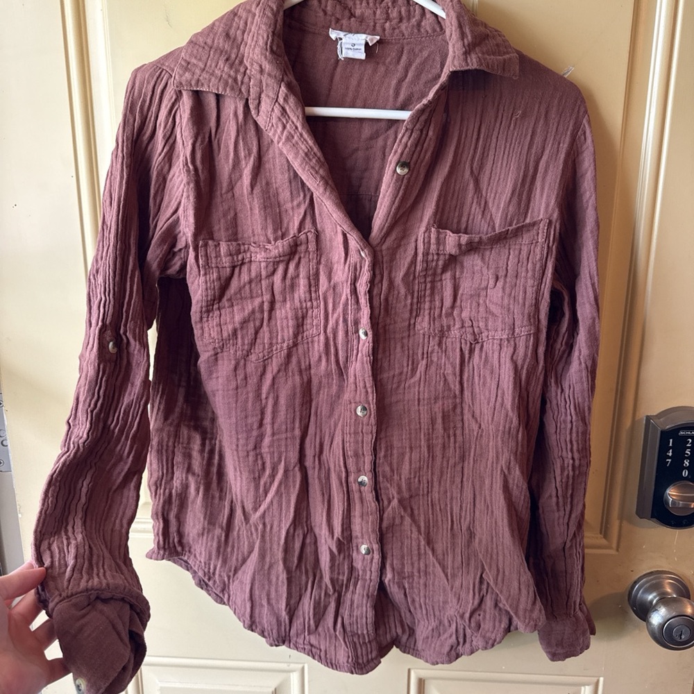 Japna Mauve Button Down Shirt